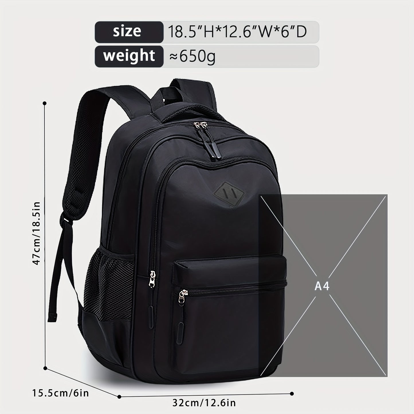 Waterproof Laptop Backpack with Large Capacity for Students
