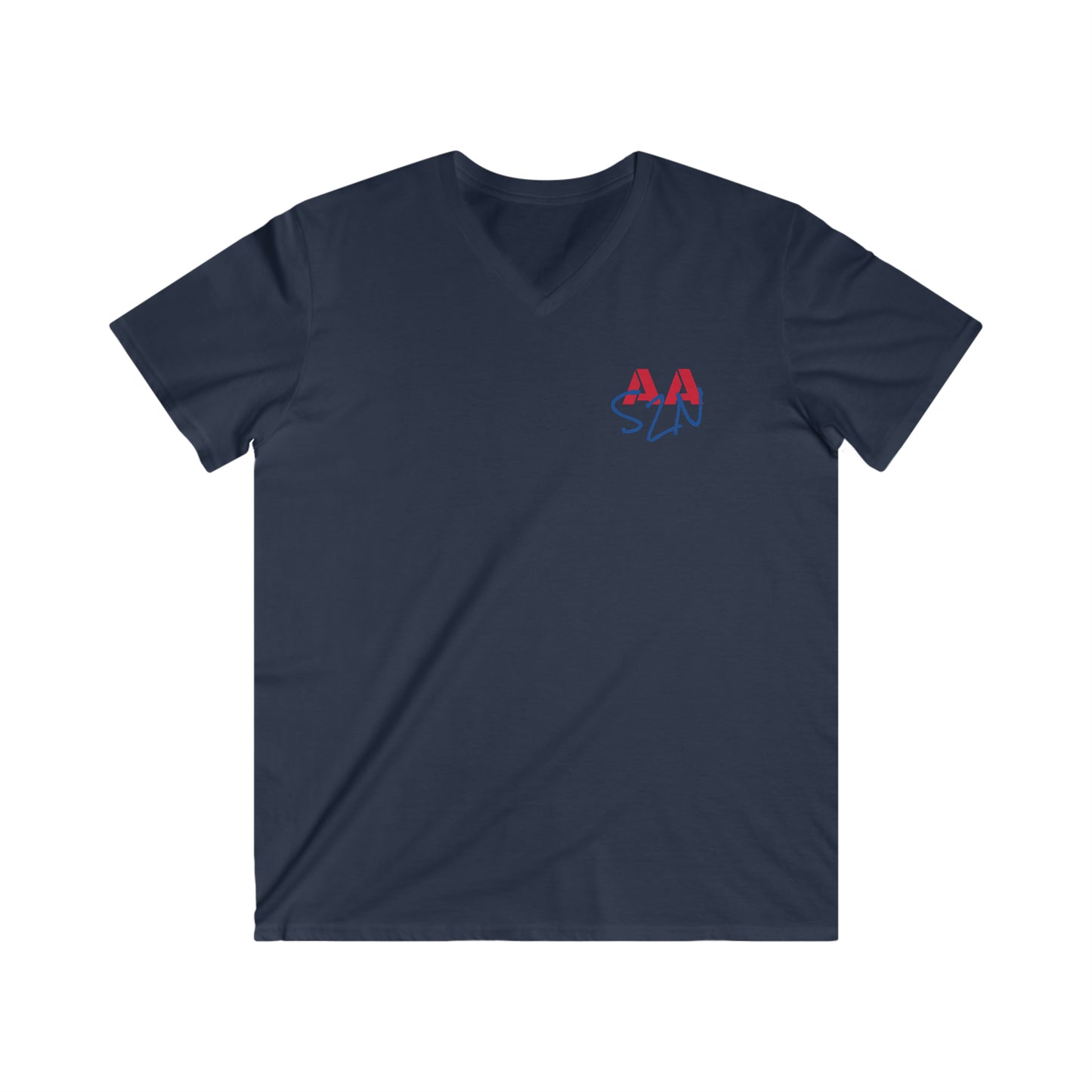 AAS2N USA Men's Fitted V-Neck Short Sleeve Tee