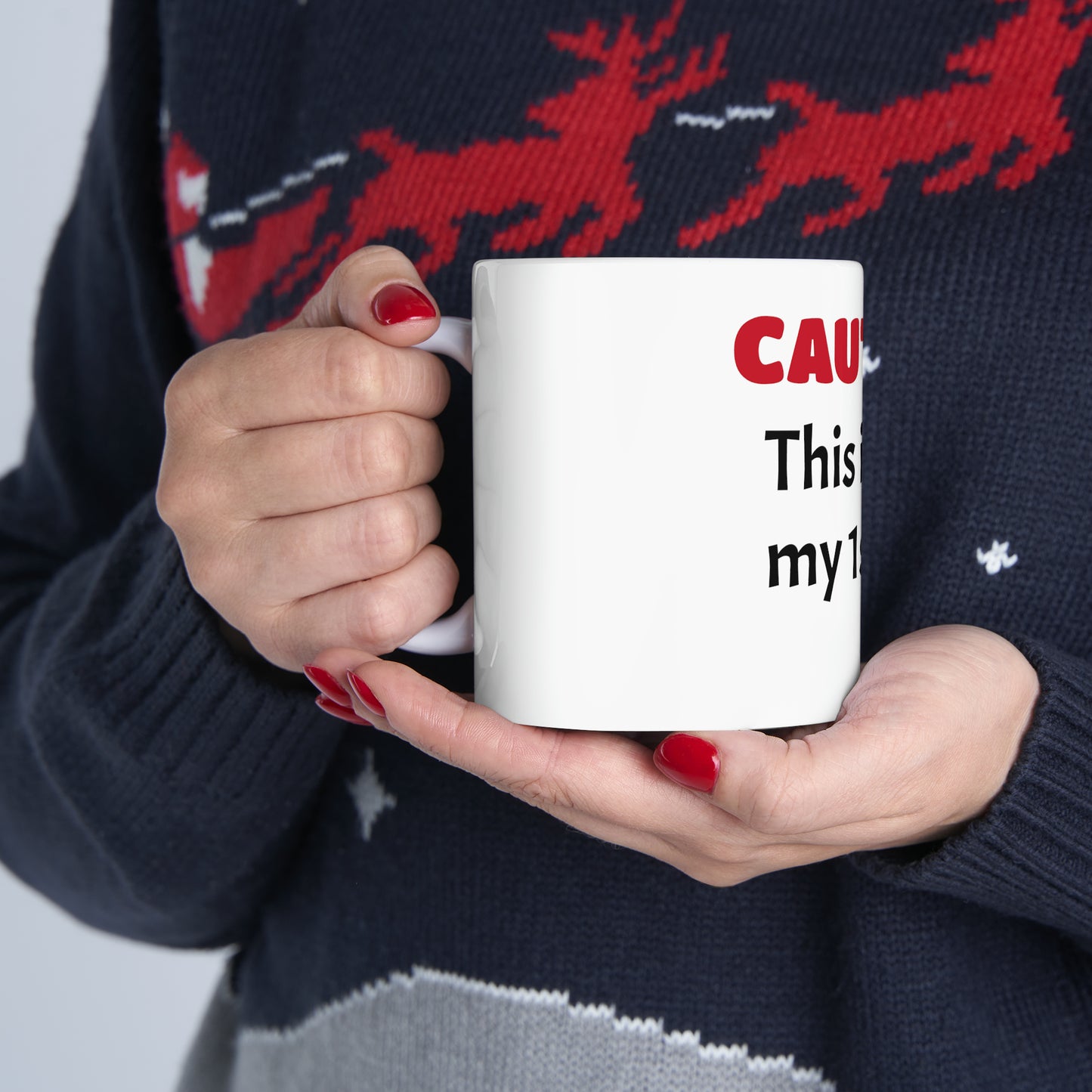 Caution - Ceramic Mug, 11oz