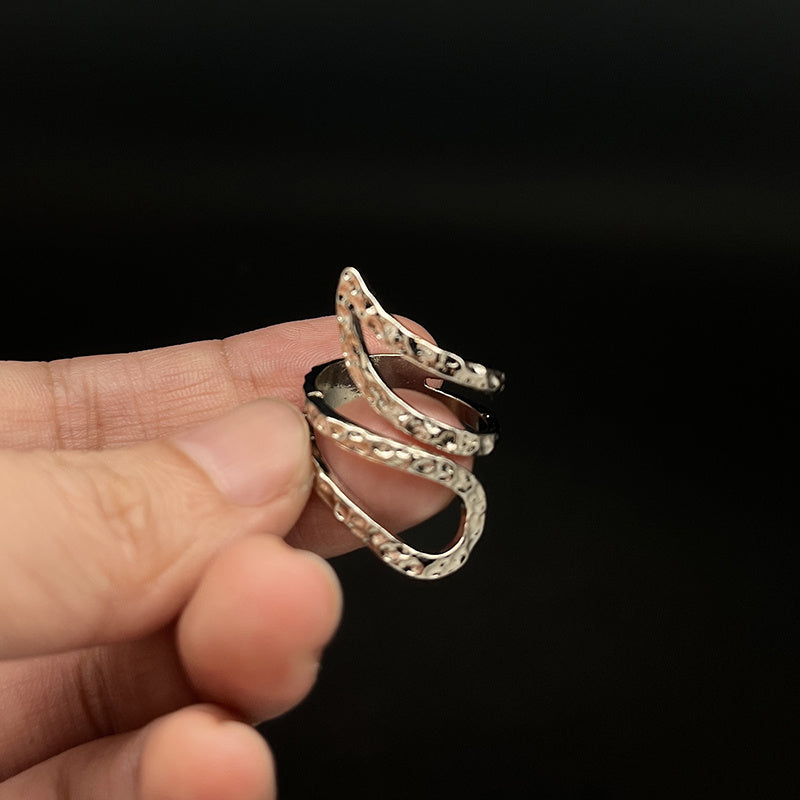 Boho Style Sterling Silver Wrap Ring