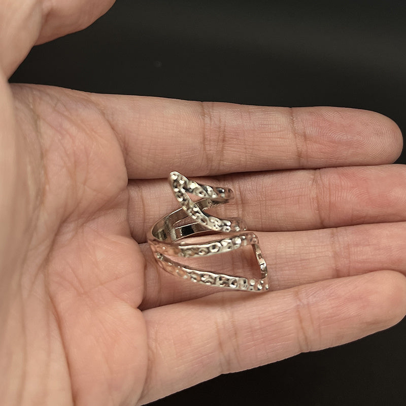 Boho Style Sterling Silver Wrap Ring
