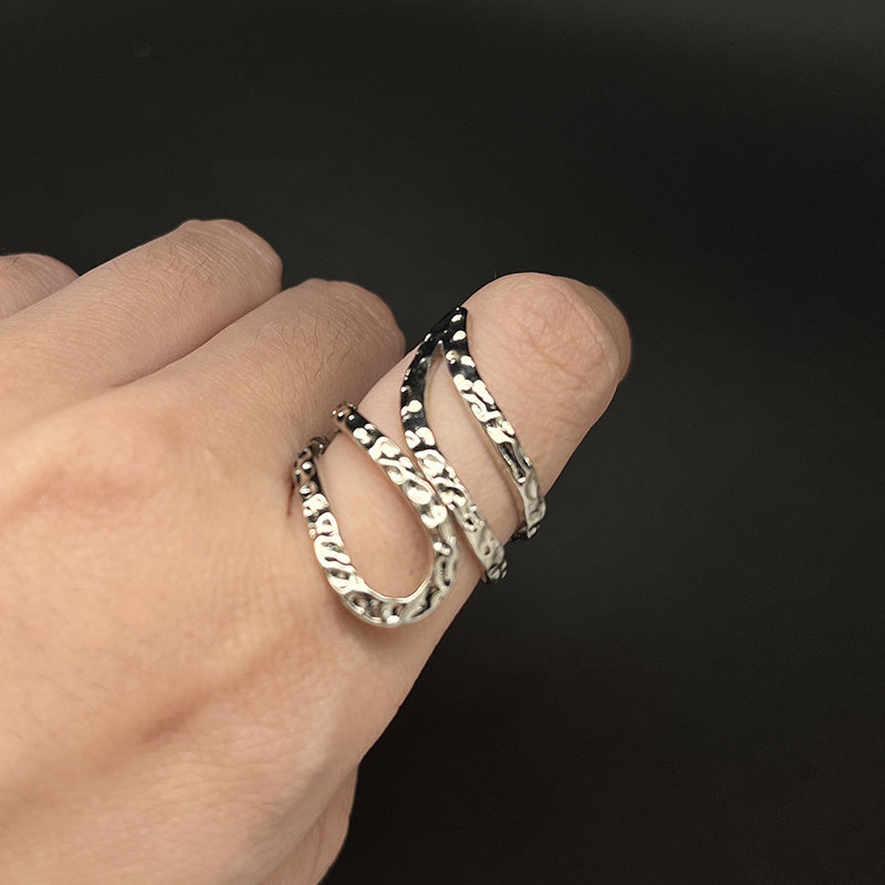Boho Style Sterling Silver Wrap Ring