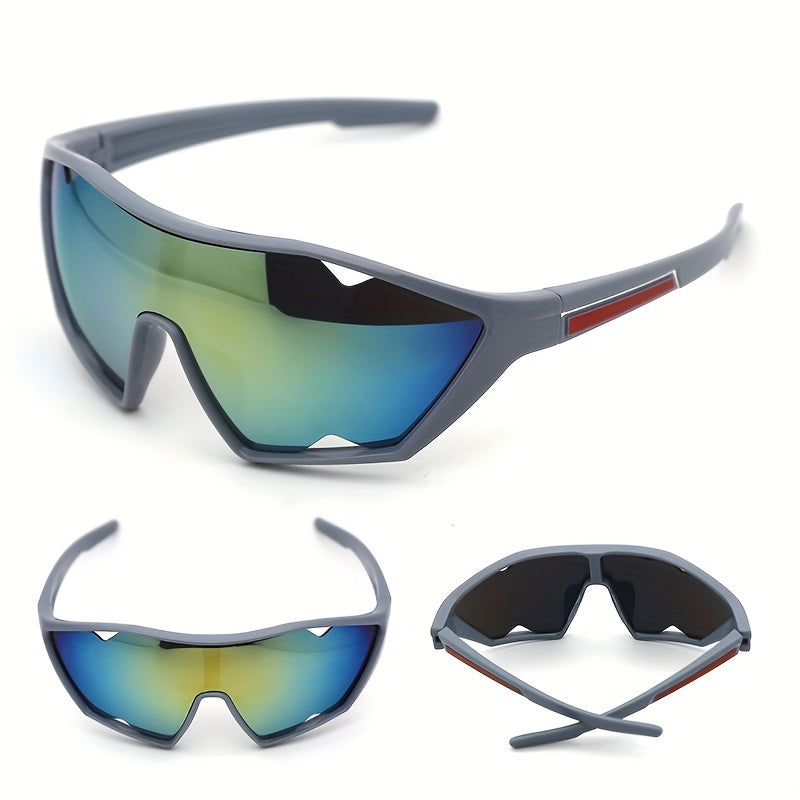 Shark Tooth Design Sunglasses - Windproof, UV Protection, Sporty Eyewear - Fashionable Unisex Polarized Shades