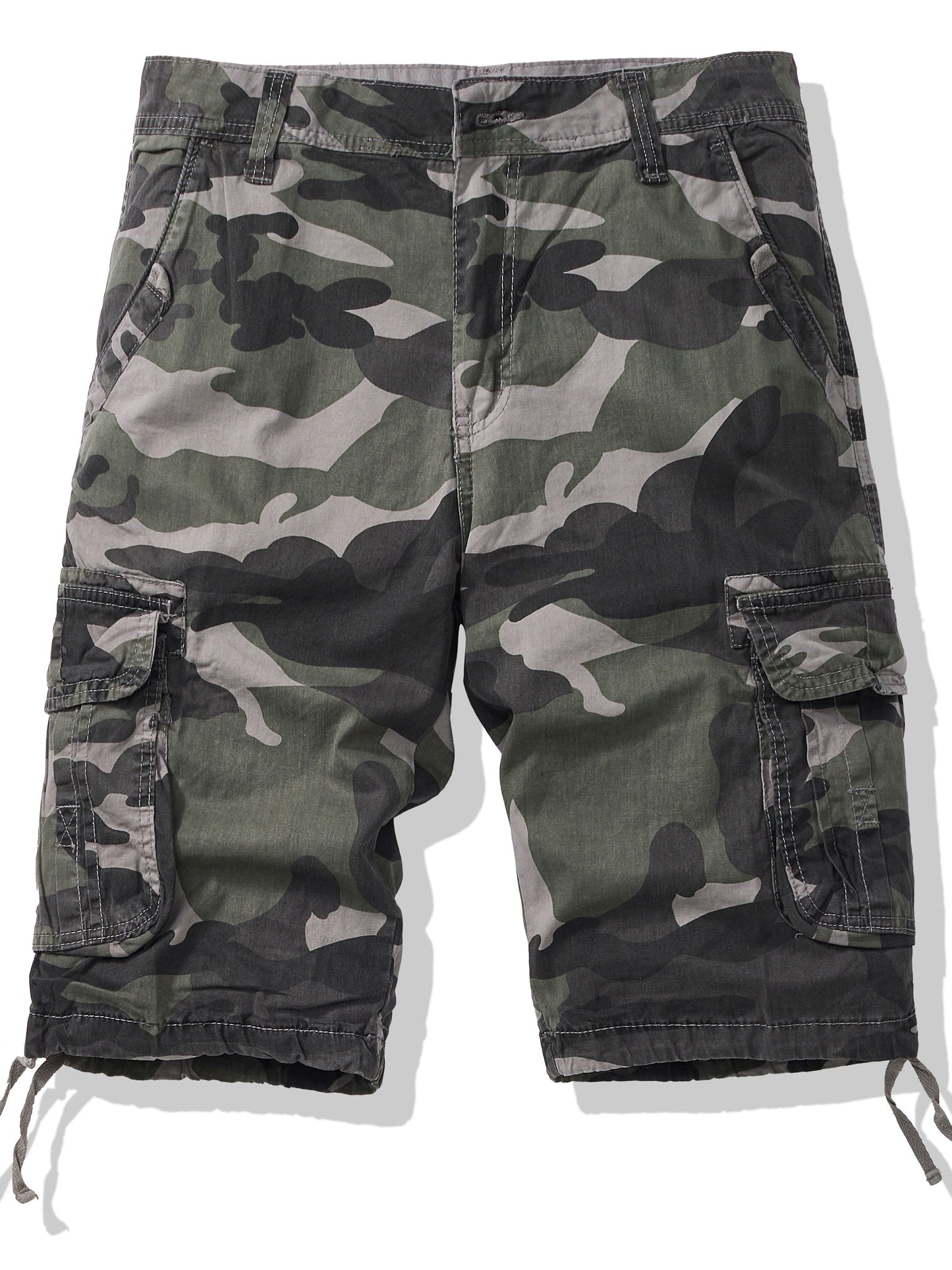 Fashion Men's Camo Comfy Cargo Shorts with Multiple Pockets