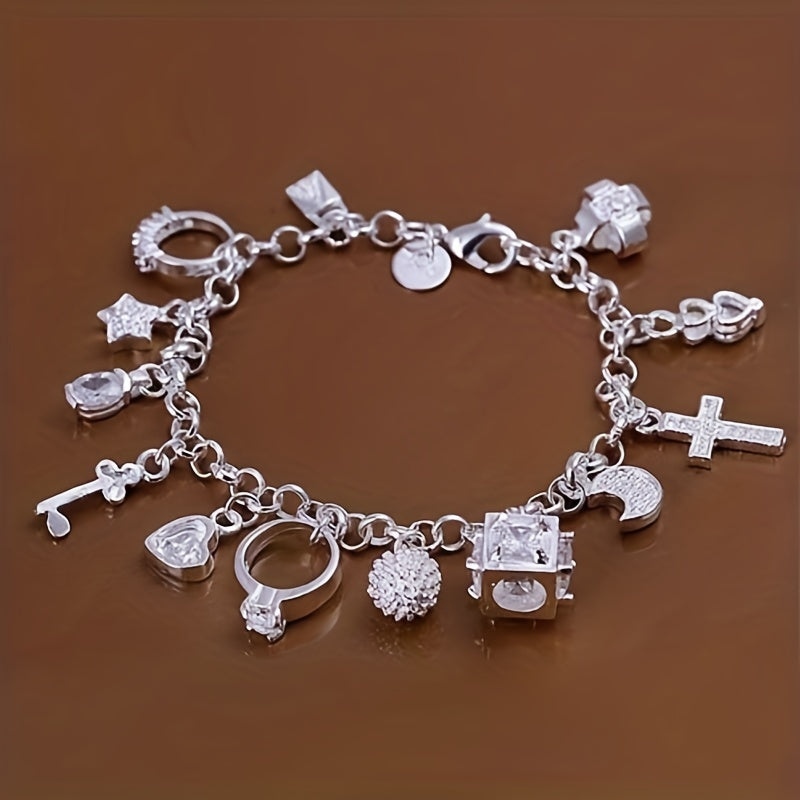 Elegant Link Chain Bracelet - Good Luck Charm Accessory