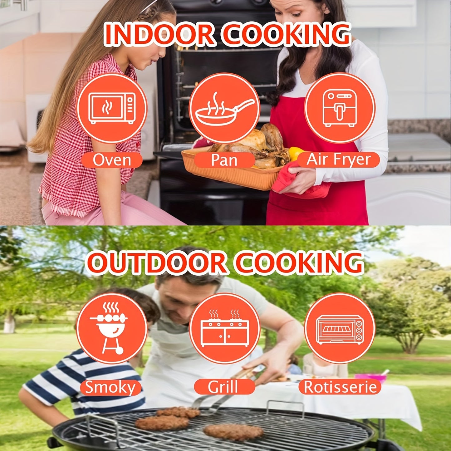 Smart Wireless Meat Thermometer: 500Ft Remote Range, BBQ Grill, iOS & Android App
