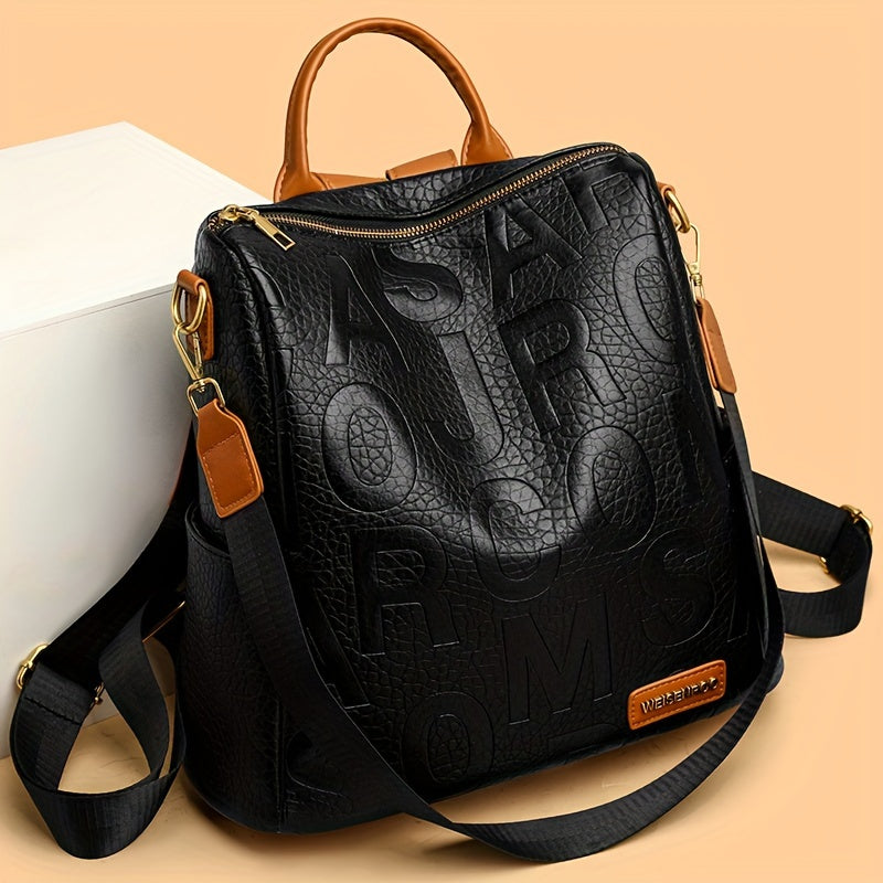 Waterproof Multi-pocket Letter Backpack
