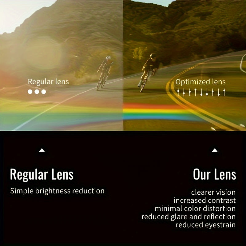 Polarized UV Protection Cycling Glasses - Windproof Sports Sunglasses