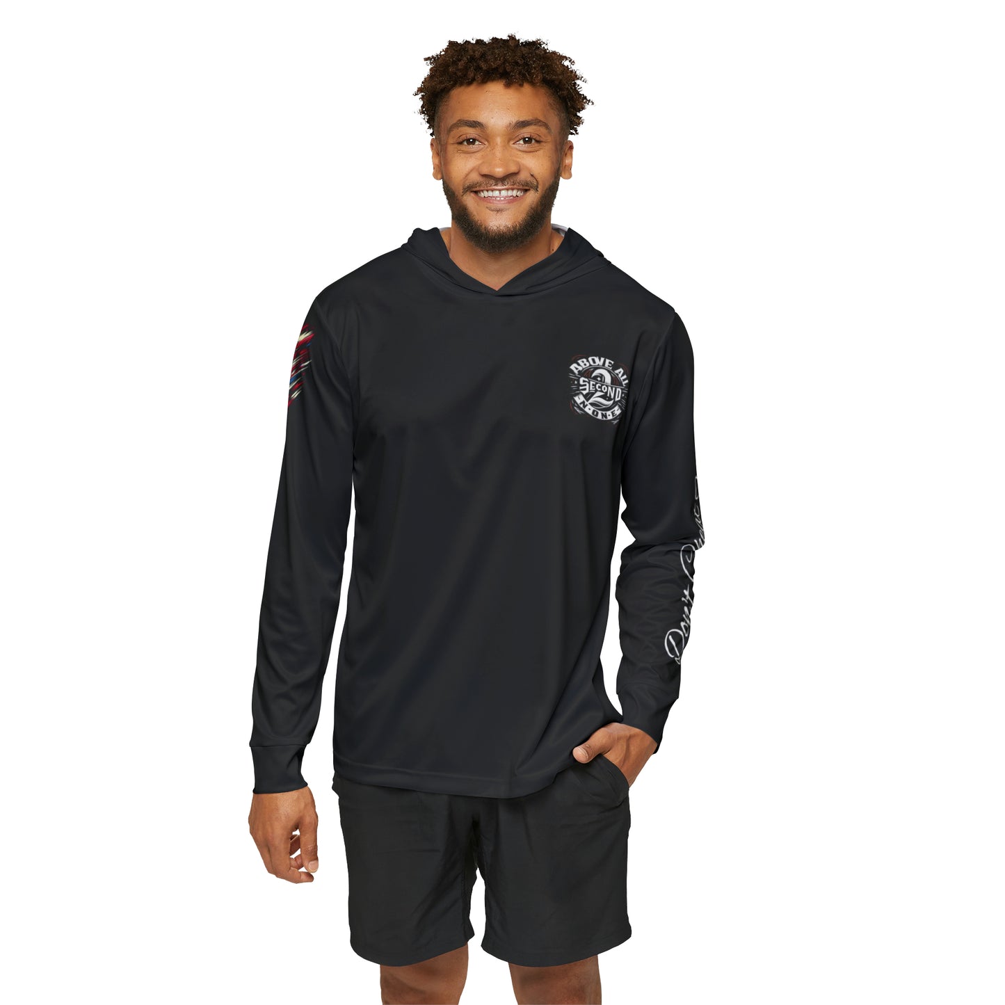 Above All 2nd to None Men's Sports Warmup Hoodie - Black