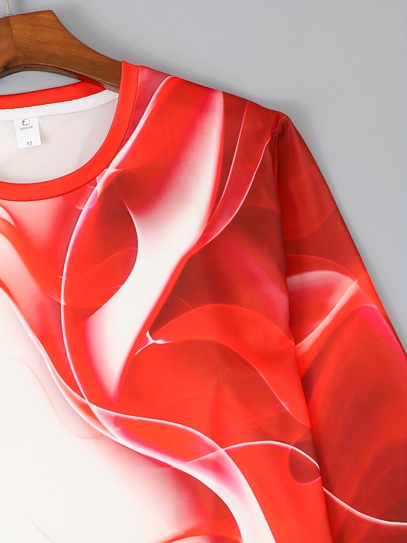 Men's Black & White 2-Piece Casual Outfit - Long Sleeve Crew Neck T-shirt and Drawstring Sweatpants