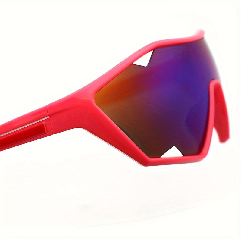 Shark Tooth Design Sunglasses - Windproof, UV Protection, Sporty Eyewear - Fashionable Unisex Polarized Shades