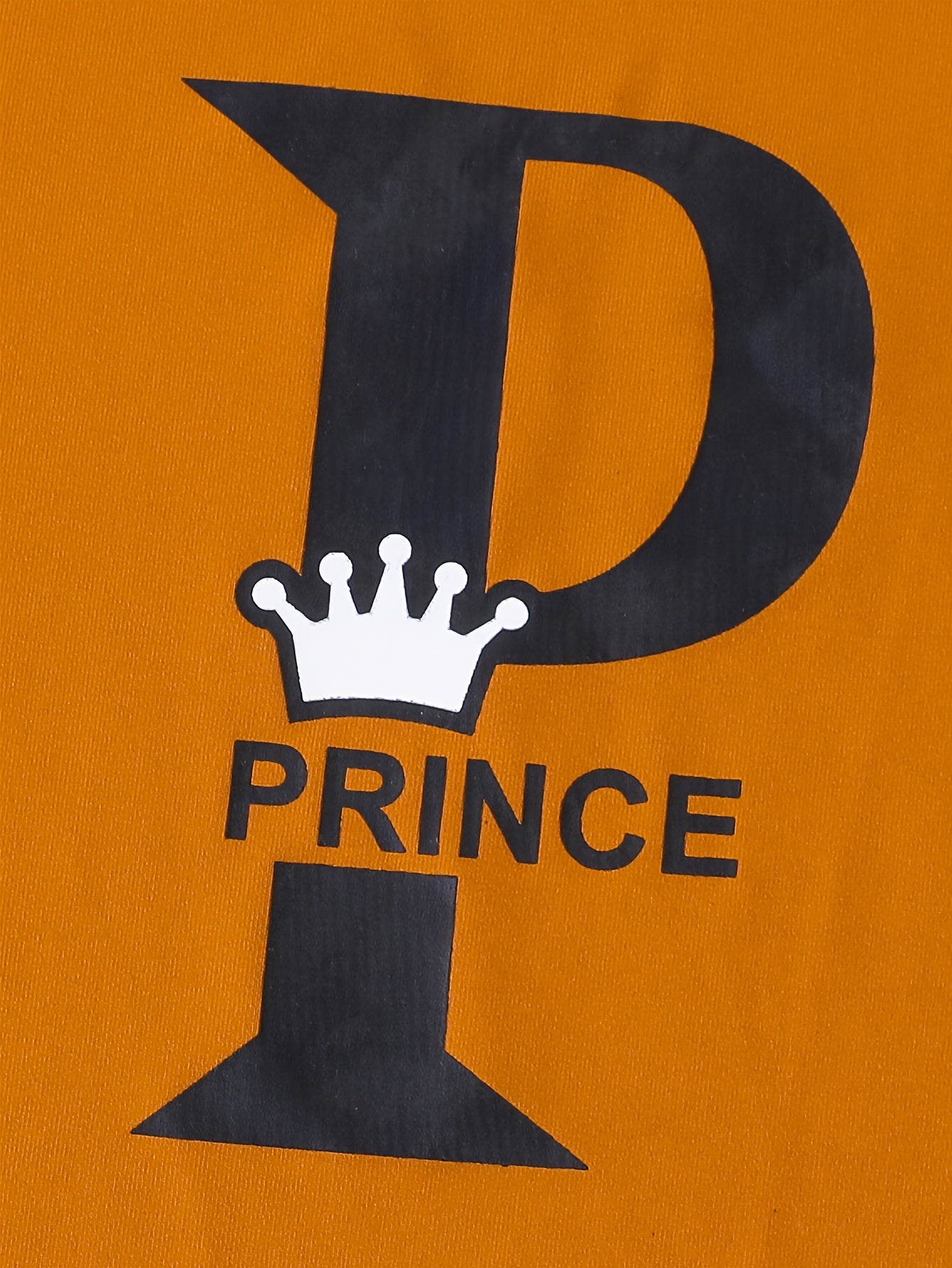 Boys Casual PRINCE Letter Graphic Print 2-Piece Short Sleeve T-shirt & Shorts Set