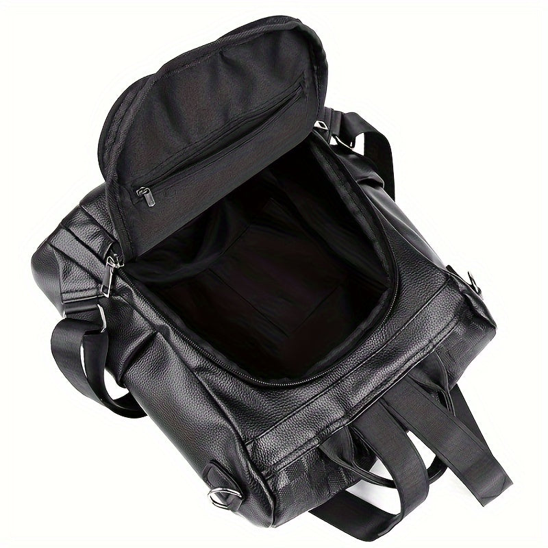 Women's Classic Letter Embossed Backpack