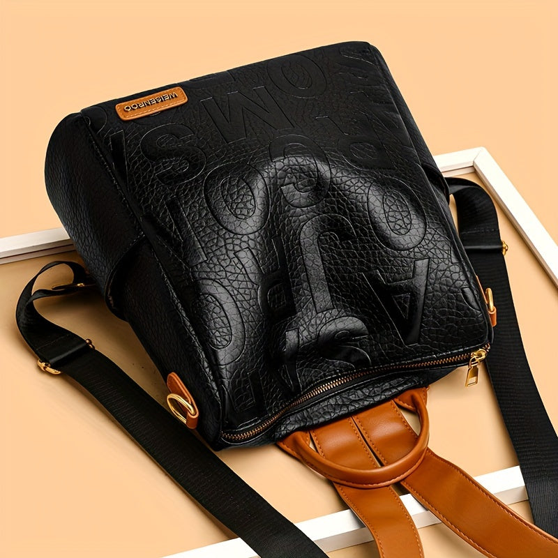 Waterproof Multi-pocket Letter Backpack