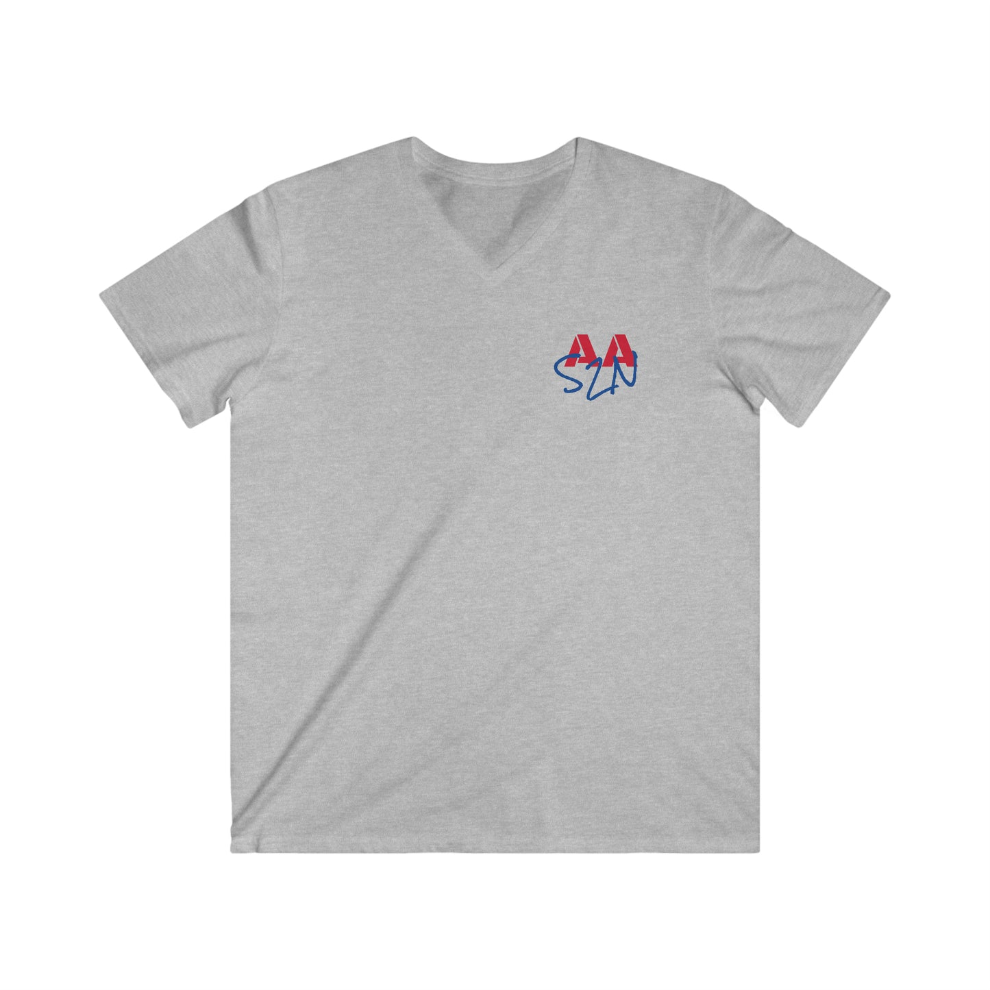 AAS2N USA Men's Fitted V-Neck Short Sleeve Tee