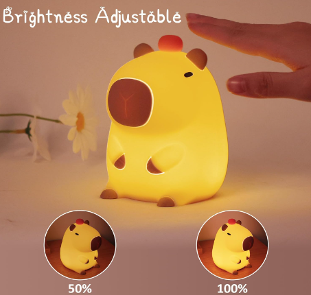 Charming Capybara LED Night Light – Perfect for Kids of all Ages & Animal Lovers!