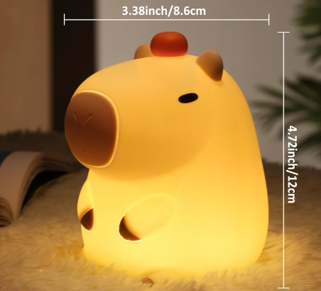 Charming Capybara LED Night Light – Perfect for Kids of all Ages & Animal Lovers!