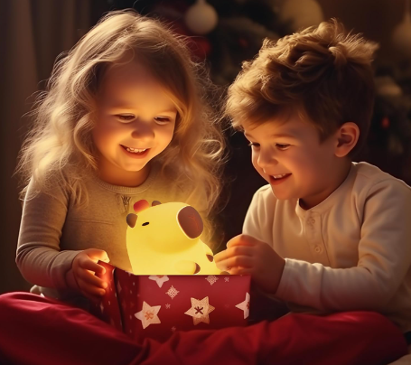 Charming Capybara LED Night Light – Perfect for Kids of all Ages & Animal Lovers!