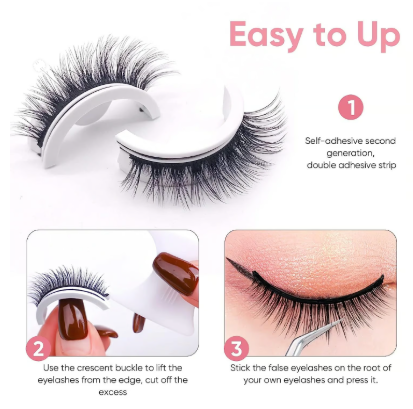 Reusable Self-Adhesive Luxe Lash Set – No Glue, No Fuss!