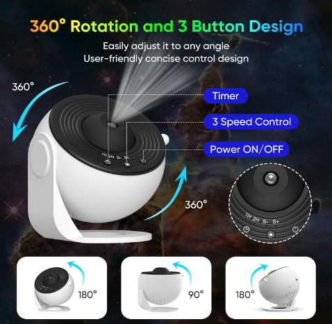 Dreamy Galaxy Sky Projector – Bring the Stars Home!