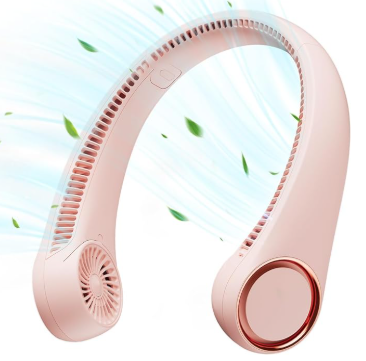 Bladeless Neck Fan – Wearable, Rechargeable, and Ultra-Cool for Summer Adventures!