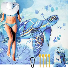 Ultimate XL Waterproof Beach Blanket – Sandproof, Quick-Dry & Travel Ready (Fits 1–8 Adults)