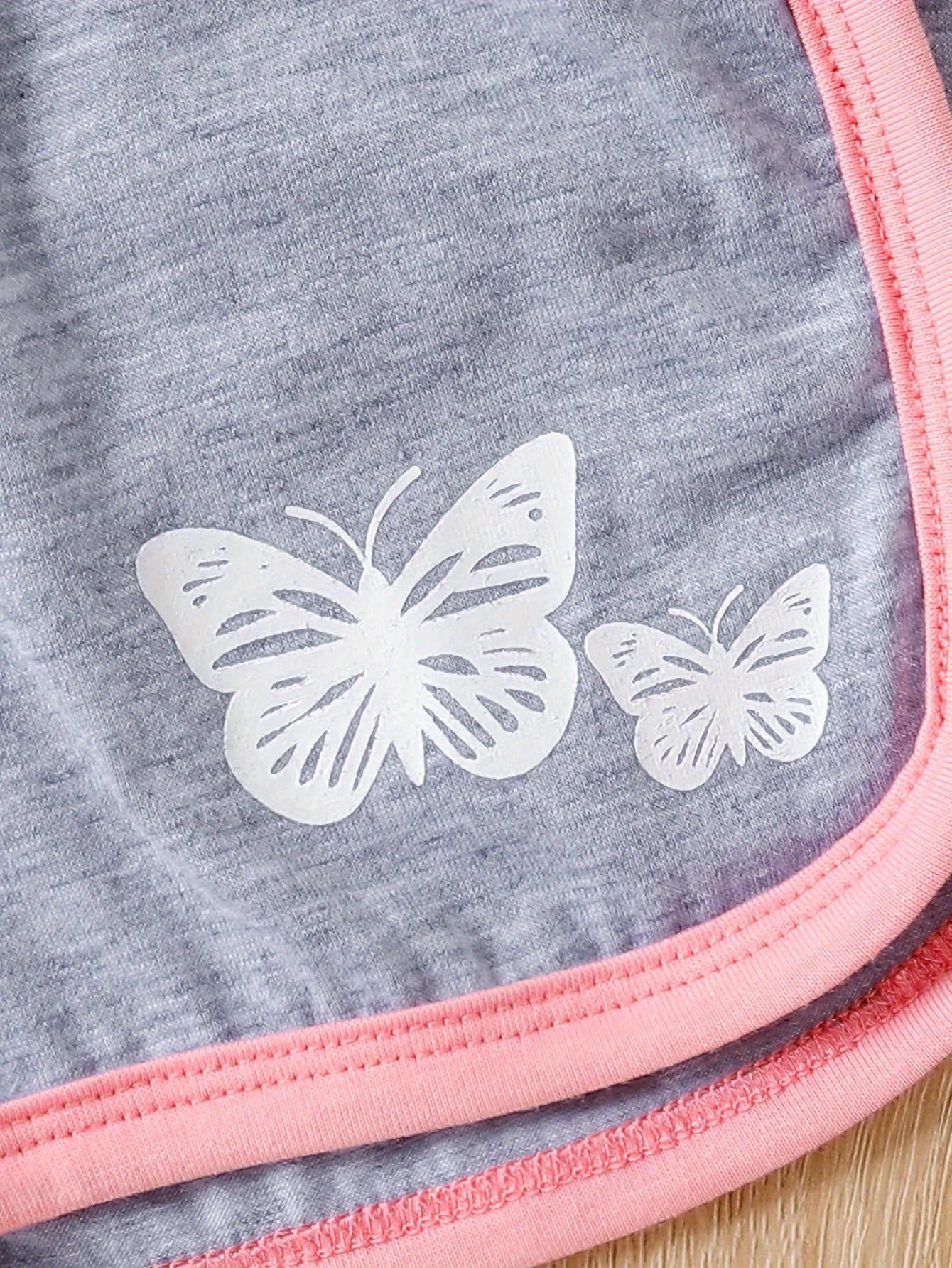 2pc -Baby Girls Butterfly T-shirt and Shorts Set