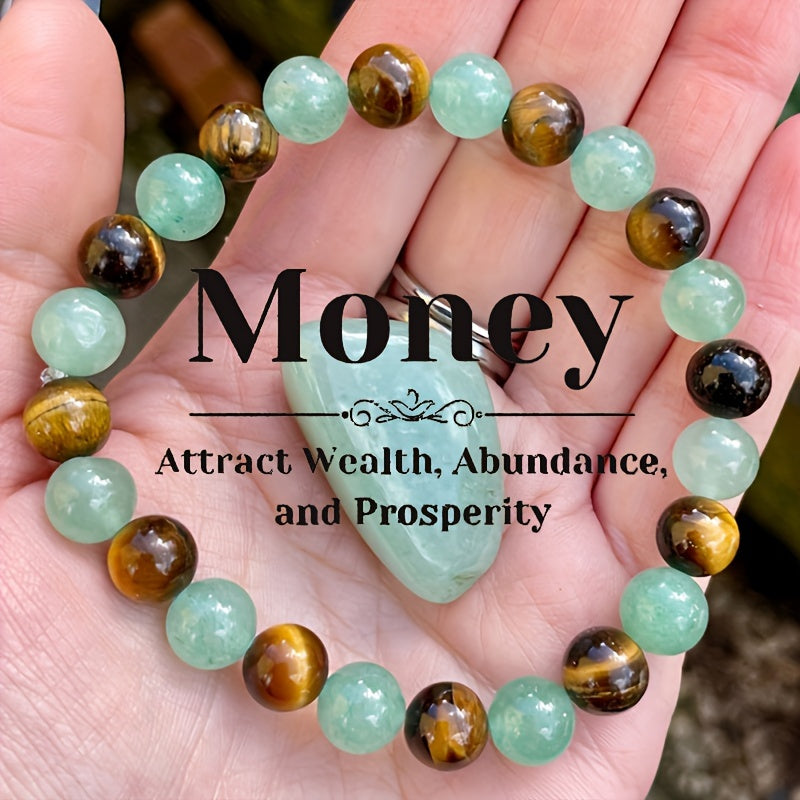 Boho Style Handmade Yoga Hand String - Vintage Natural Stone Beaded Bracelet