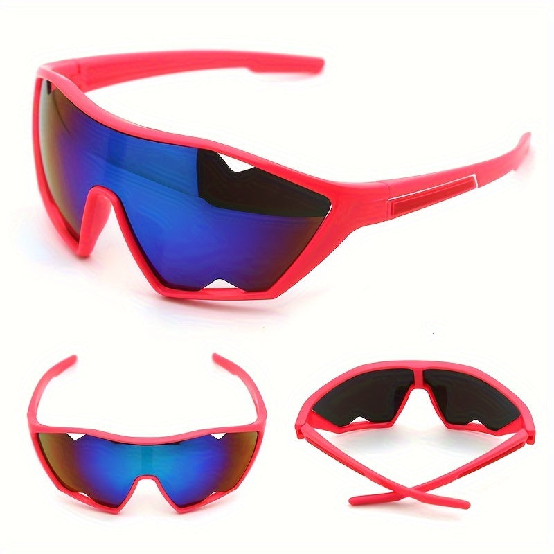 Shark Tooth Design Sunglasses - Windproof, UV Protection, Sporty Eyewear - Fashionable Unisex Polarized Shades