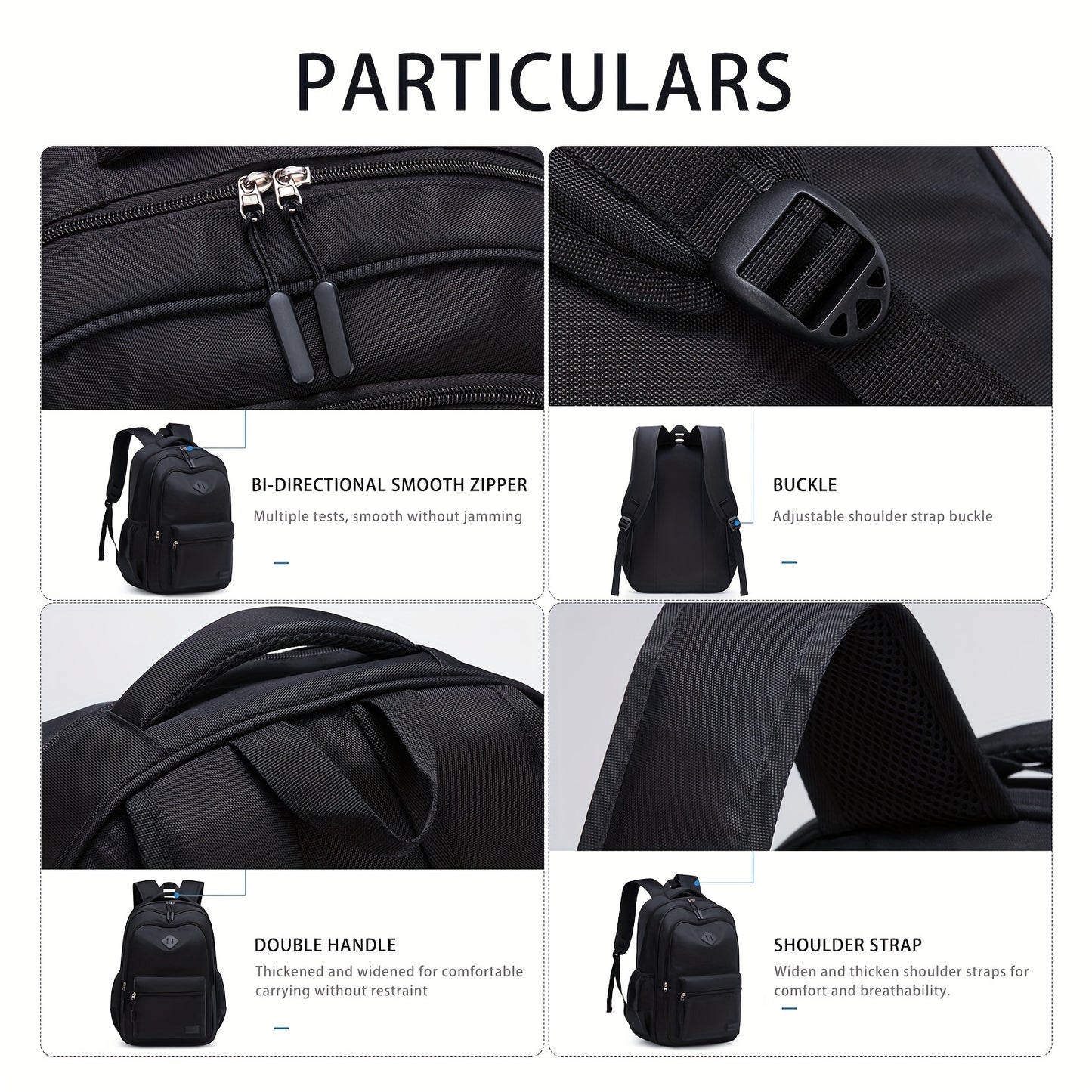 Waterproof Laptop Backpack with Large Capacity for Students