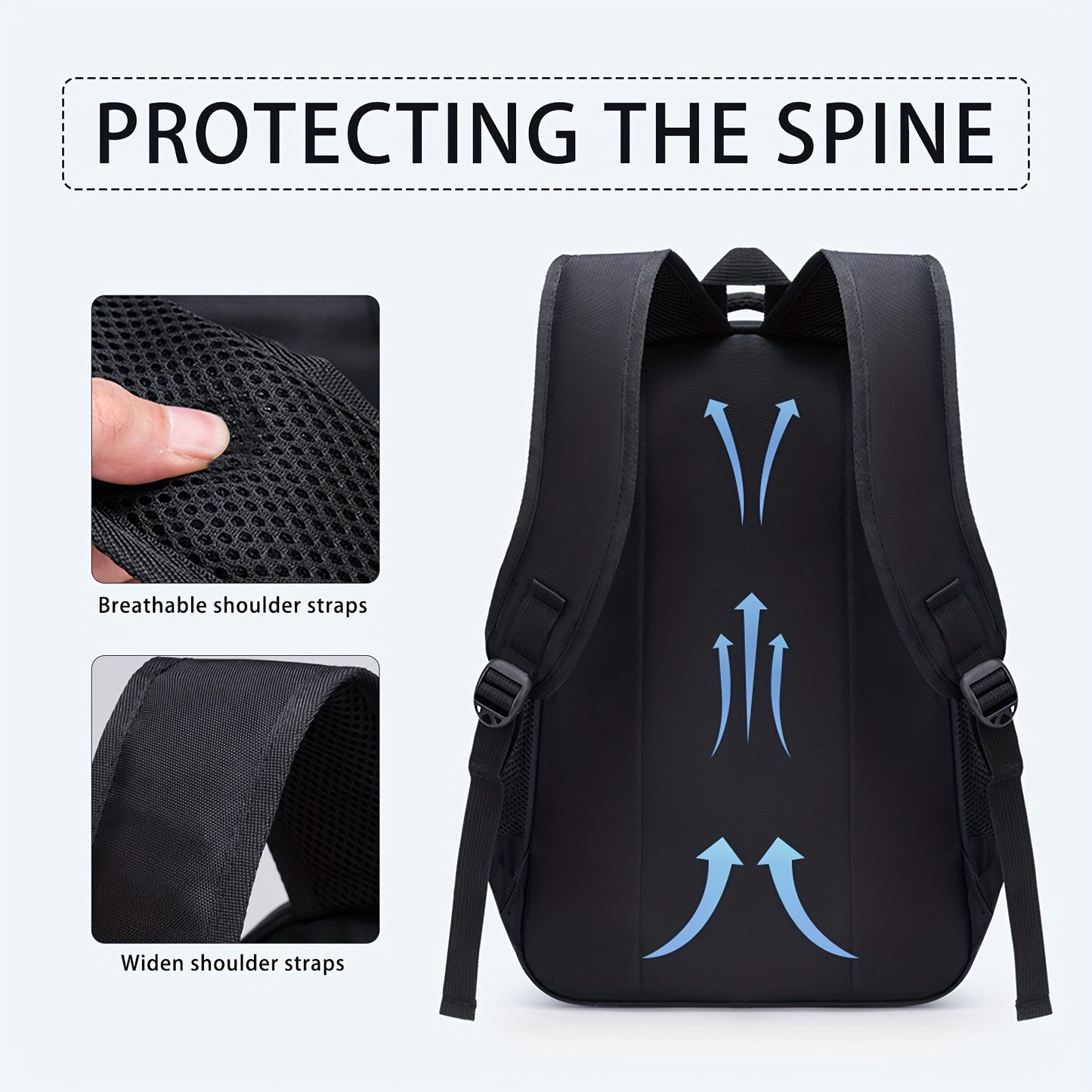 Waterproof Laptop Backpack with Large Capacity for Students