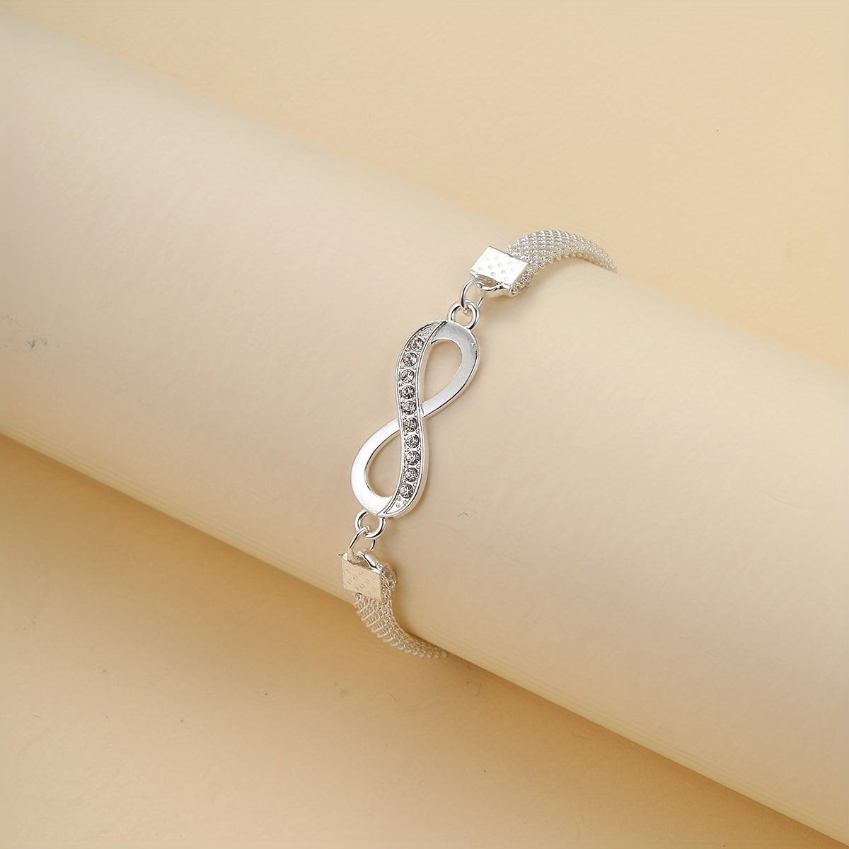 Elegant Zircon Anklet - Shiny Zinc Alloy Ankle Bracelet