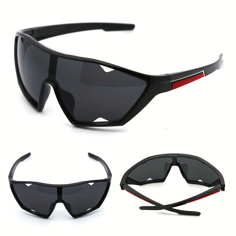 Shark Tooth Design Sunglasses - Windproof, UV Protection, Sporty Eyewear - Fashionable Unisex Polarized Shades