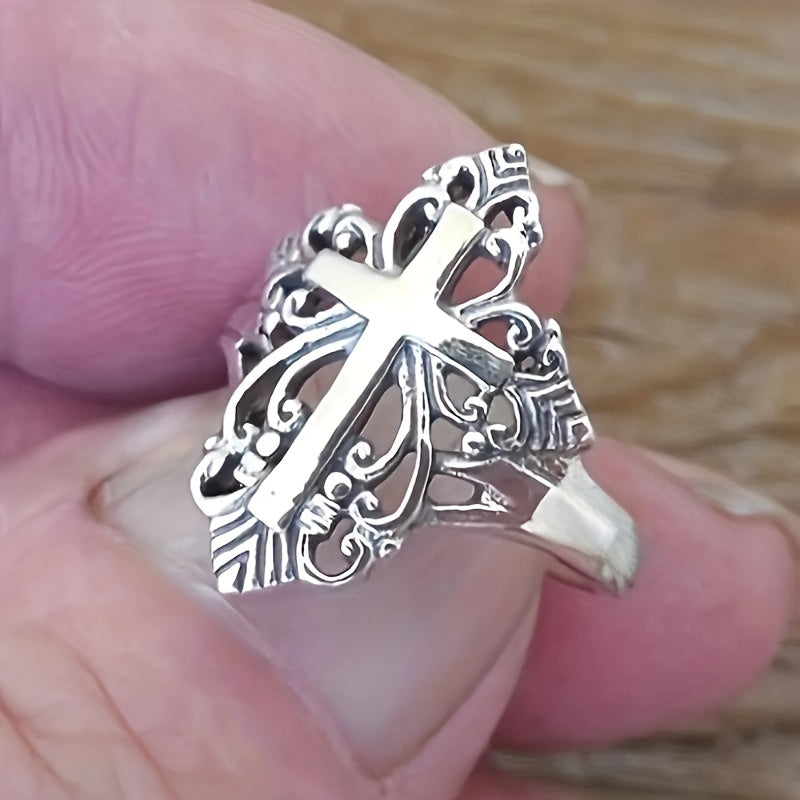 Vintage Stylish Cross Ring