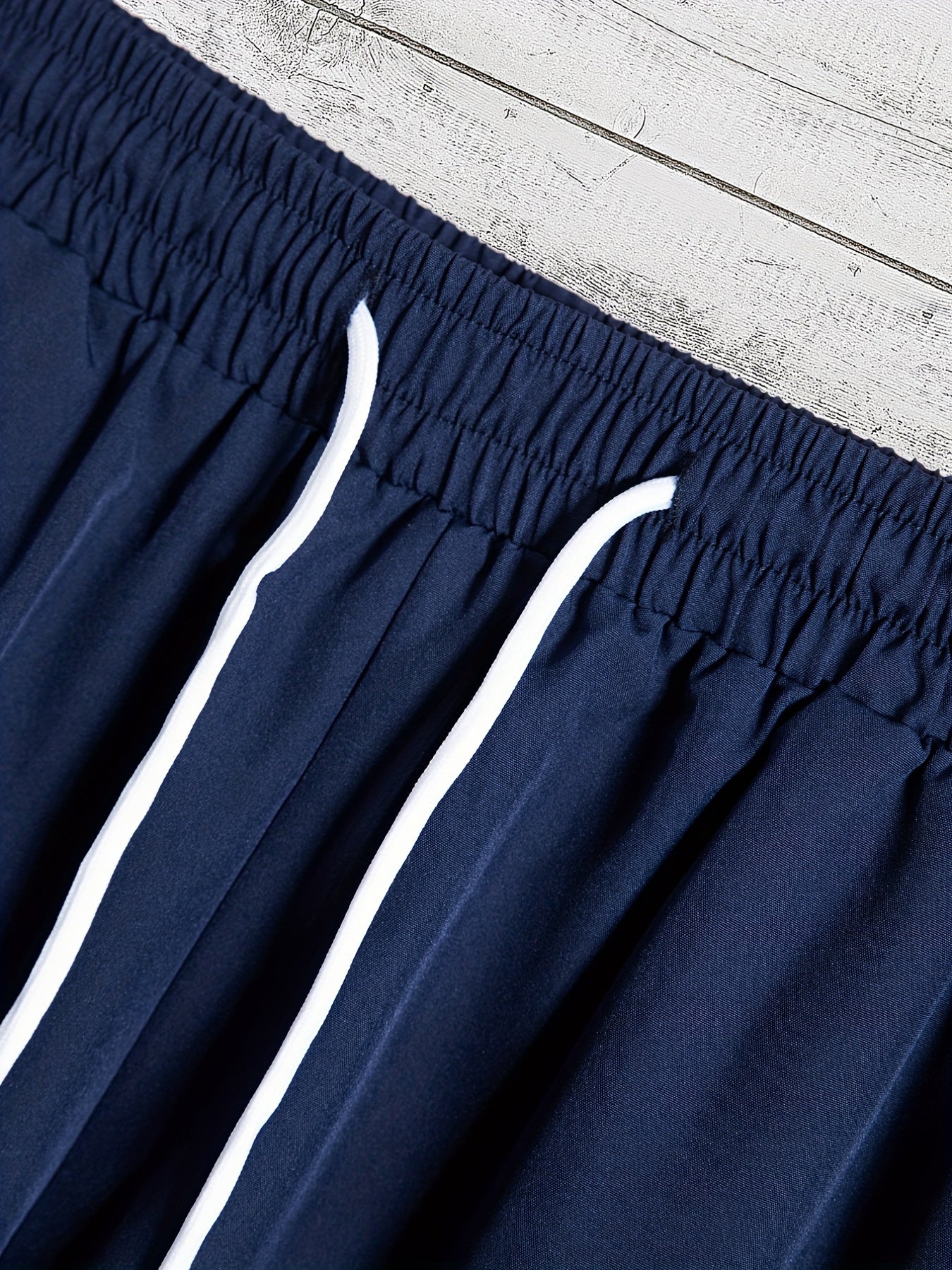 Coconut Trees blue, Men's 2pcs, Short Sleeve Graphic Print Button Up Shirt and Drawstring Shorts Set