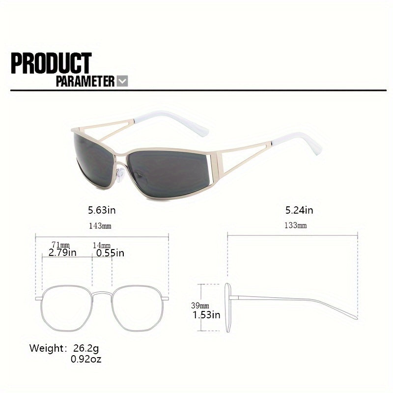 Gradient Sports Sunglasses - Unisex, Anti-Glare, Hollow-Out Design