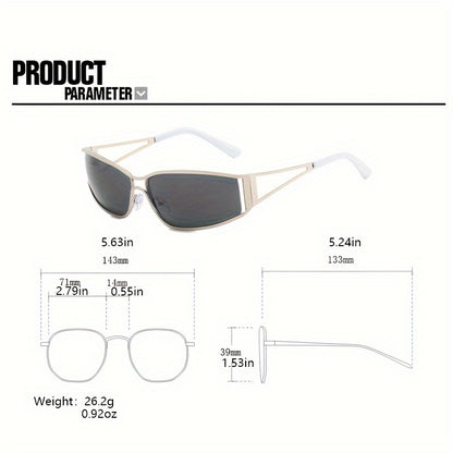 Gradient Sports Sunglasses - Unisex, Anti-Glare, Hollow-Out Design