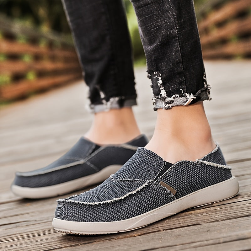 Men's Canvas Slip On Loafer Shoes