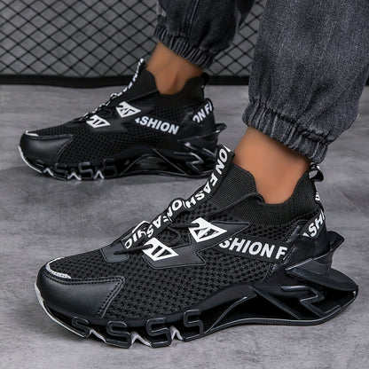 Men's Breathable Blade Running Shoes with Shock Absorption