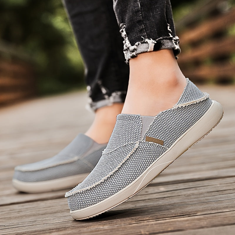 Men's Canvas Slip On Loafer Shoes