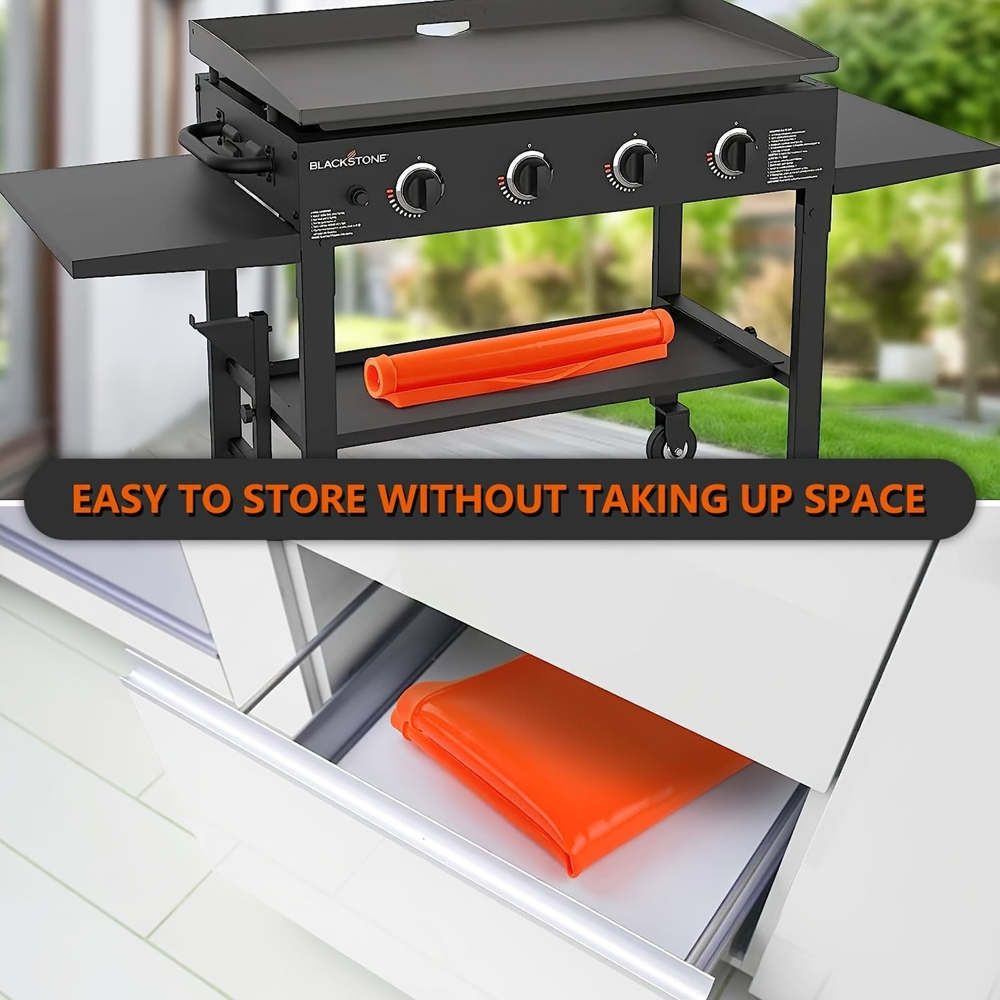 Silicone Griddle Mat for Blackstone Griddle - Heavy Duty Food Grade Cover to Protect from Dirt & Rust