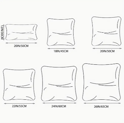 Phantoscope Hypoallergenic 100% Virgin Fiber Pillow Inserts – Premium Microfiber Throw Cushions