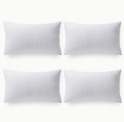 Phantoscope Hypoallergenic 100% Virgin Fiber Pillow Inserts – Premium Microfiber Throw Cushions