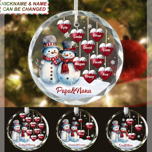 Personalized Heartwarming Christmas Ornament