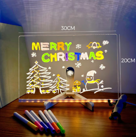 Glow & Go LED Kids' Note Board – Creative Light-Up Fun for Holidays!