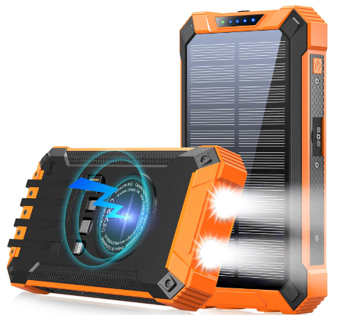 Ultimate 10000mAh Portable Solar Power Bank with Dual USB or MulltiPorts, LED Flashlight & Compass – Your Perfect Outdoor Emergency Charger