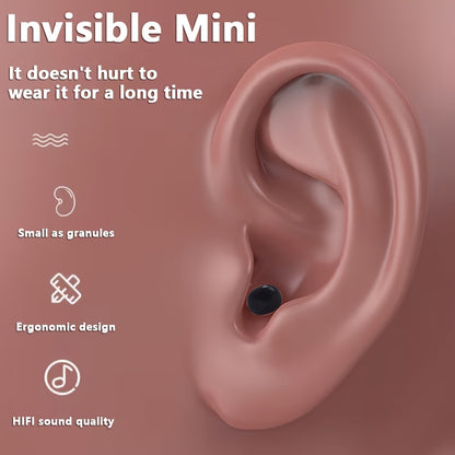 Mini In-Ear Wireless Headset with Noise Reduction Invisible Design