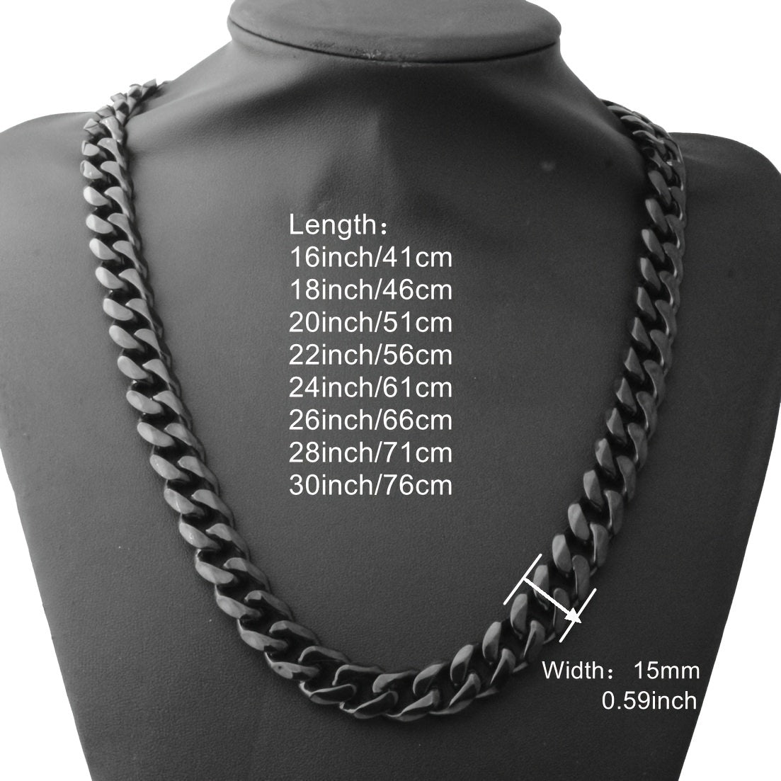 Unique Men's Chain Necklace Stainless Steel