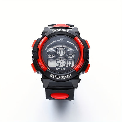 Colorful Luminous Waterproof Sports Watch - Multifunctional Design