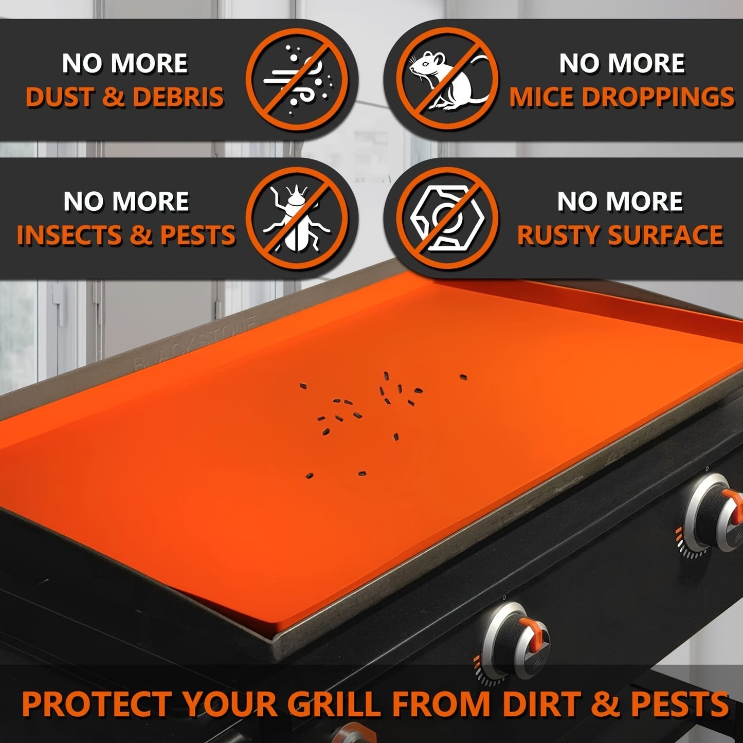 Silicone Griddle Mat for Blackstone Griddle - Heavy Duty Food Grade Cover to Protect from Dirt & Rust